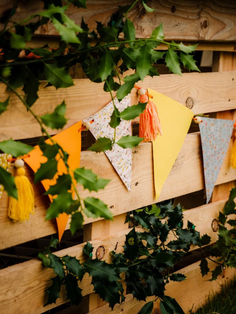 Décoration de mariage récup