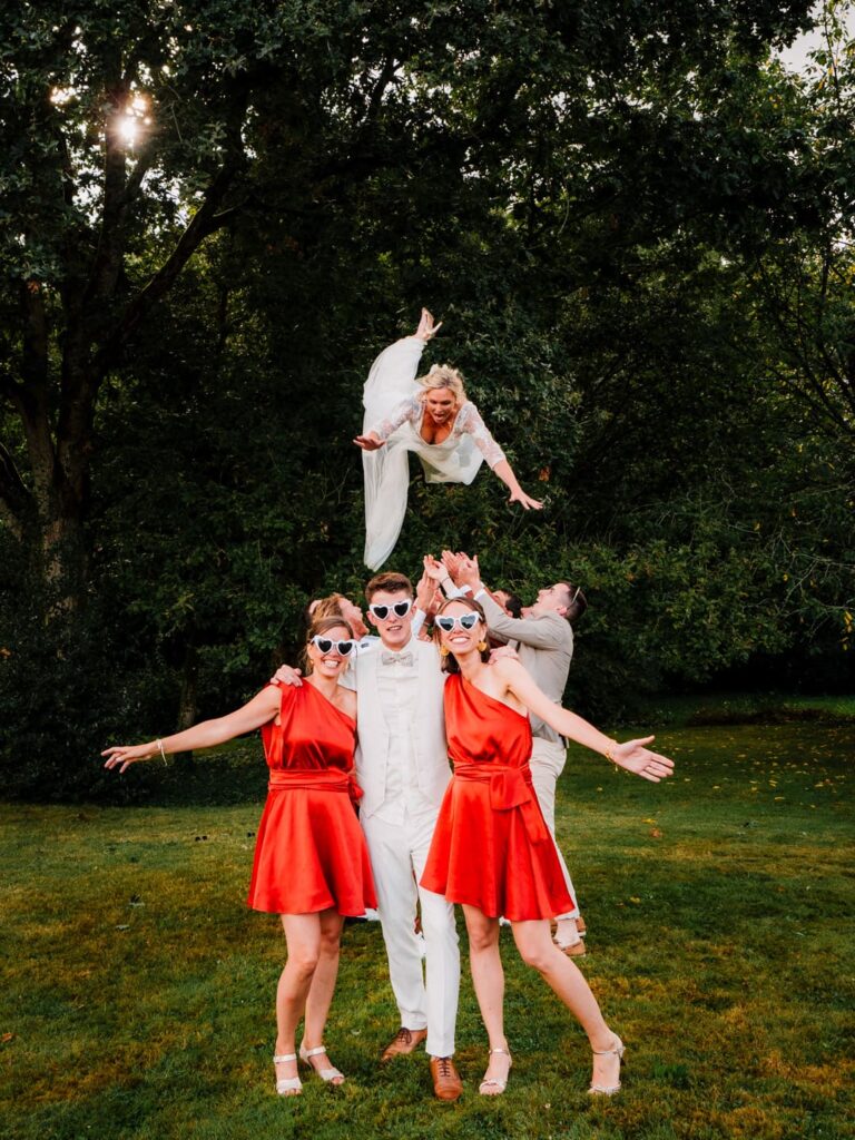Photo de groupes en mariage à Rennes
