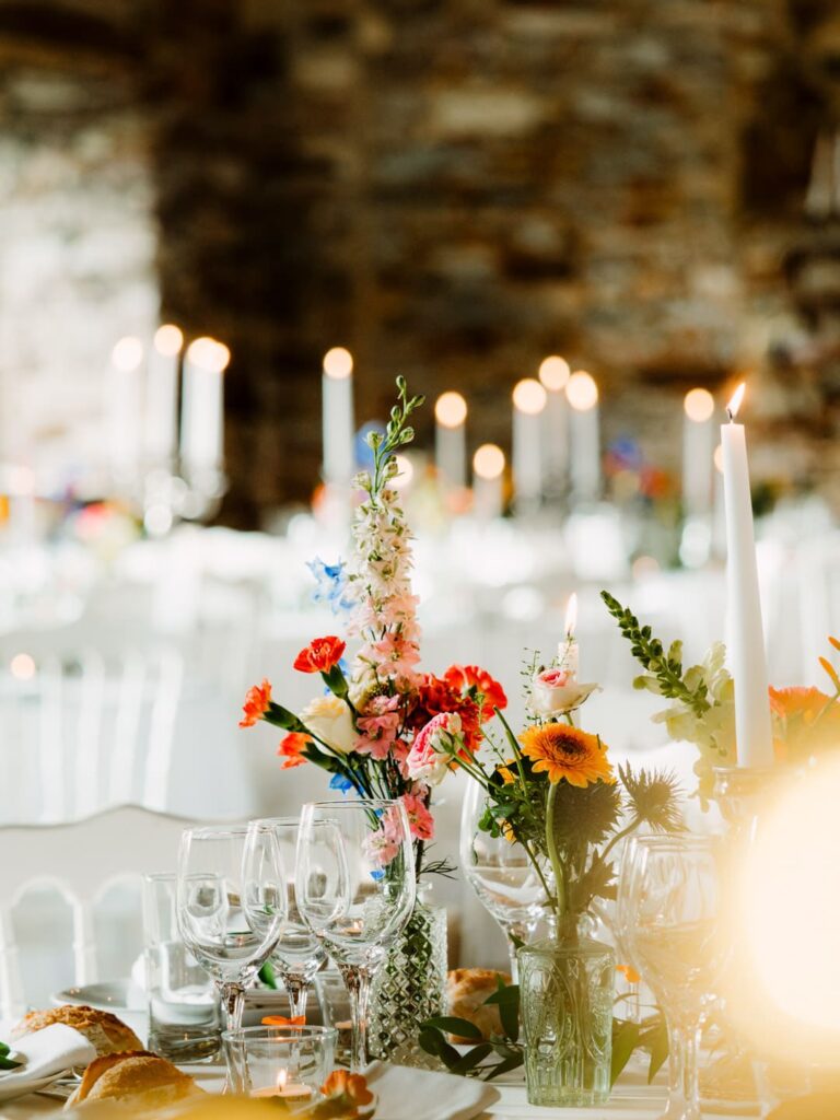 Vaisselle réutilisable en mariage