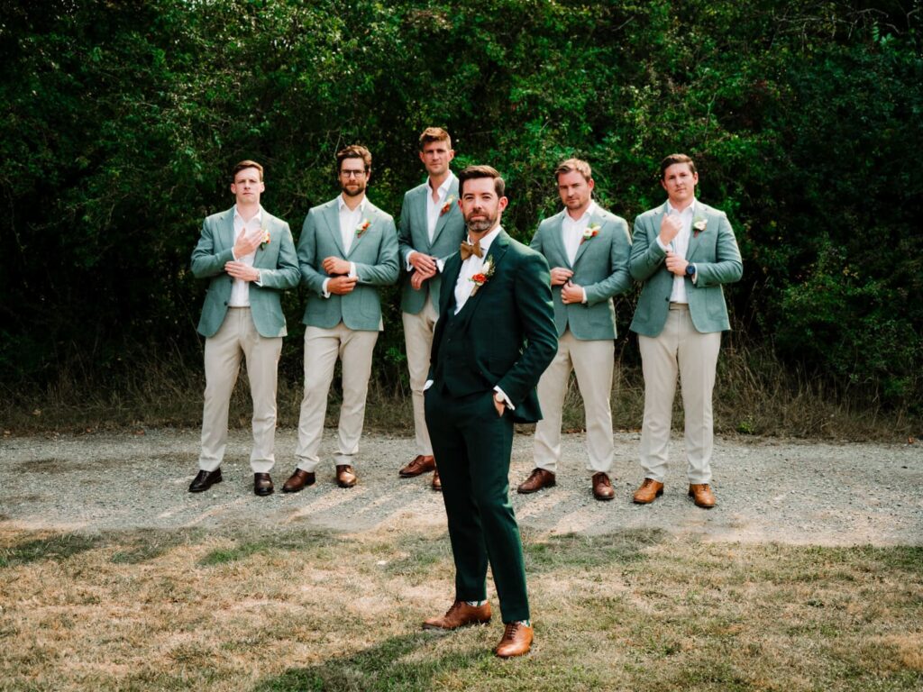 Photo de groupe de mariage à Rennes