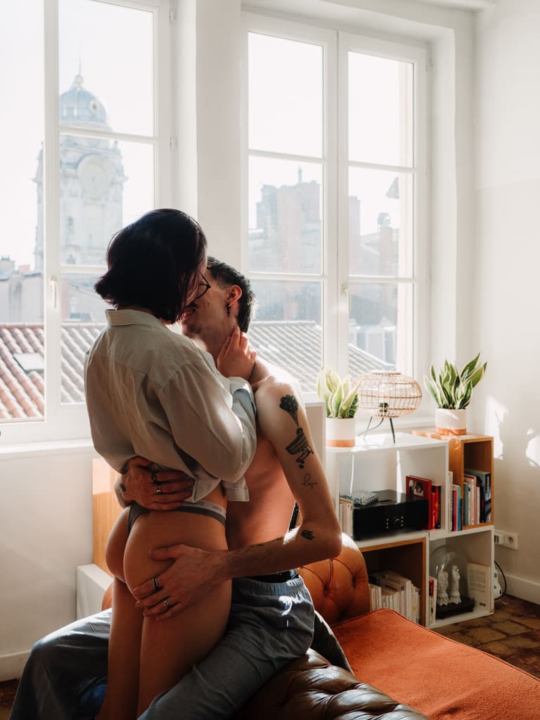 Rennes séance photo couple intimiste